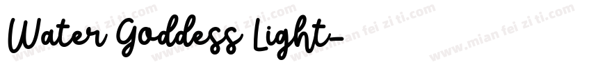 Water Goddess Light字体转换